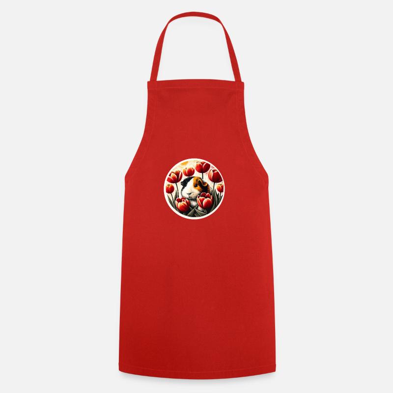 Meerschweinchen - Kochschürze - Rot