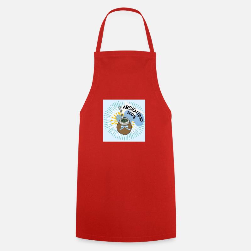 Argentine Mate. - Cooking Apron - red
