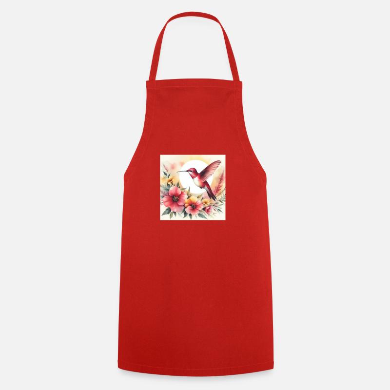 oiseau nectar - Tablier de cuisine - rouge