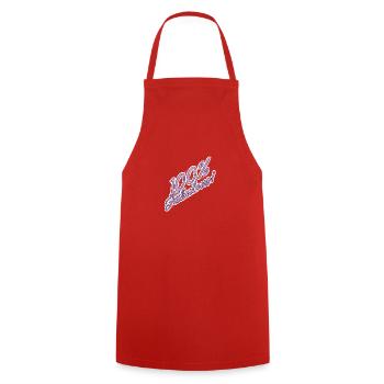 100% fabulous - Cooking Apron - red - Front - AI Model Male 185 dark (185cm)