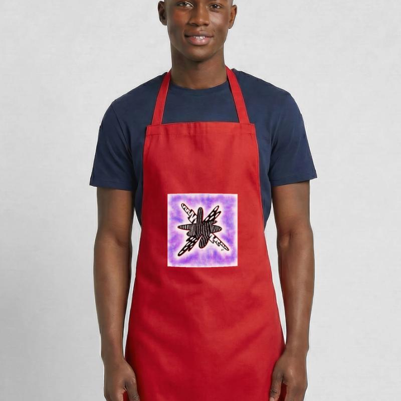 Creative patterned blob on violet Cooking Apron