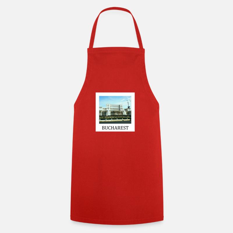 Bucarest - Tablier de cuisine - rouge