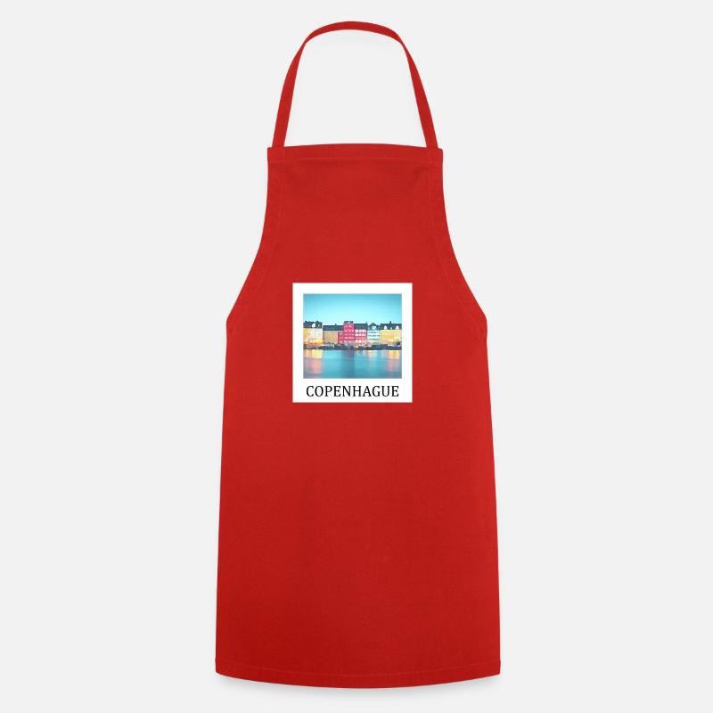Copenhague - Tablier de cuisine - rouge