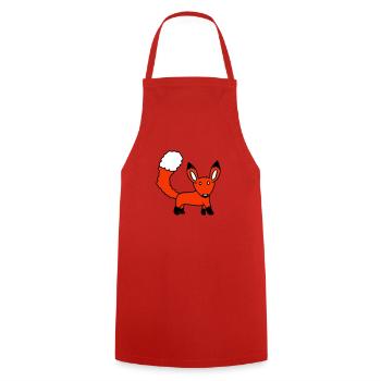 Fox Red Fox Wild Animal Clever Forest Inhabitants - Cooking Apron - red - Front - AI Model Male 185 dark (185cm)