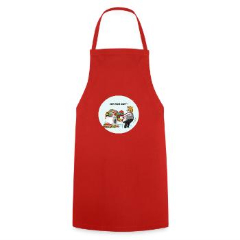 Der Berg ruft - Kochschürze - Rot - Vorne - AI Model Male 185 dark (185cm)