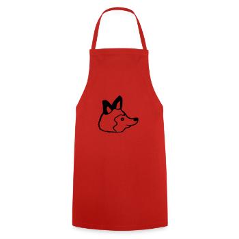 Fox Red Fox Wild Animal Clever Forest Inhabitants - Cooking Apron - red - Front - AI Model Male 185 dark (185cm)
