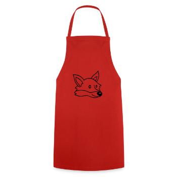 Fox Red Fox Wild Animal Clever Forest Inhabitants - Cooking Apron - red - Front - AI Model Male 185 dark (185cm)