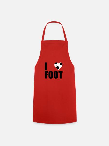 I love foot - Kochschürze - Rot