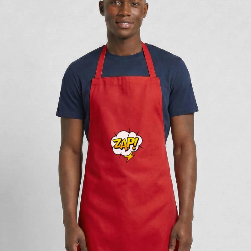 Comic Comicstyle Comic-Strips Superheld Blitz Kochschürze