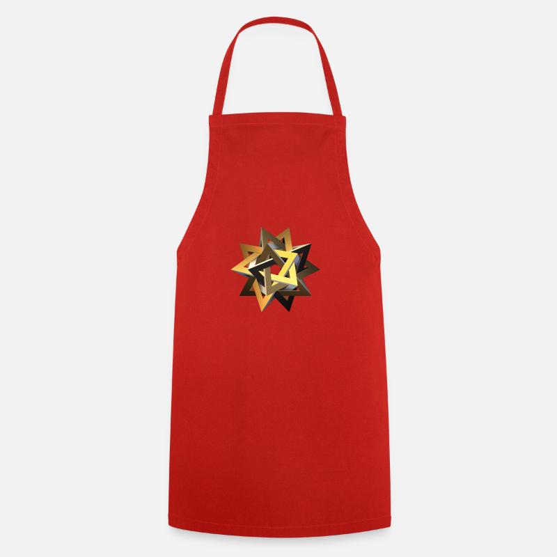 fractale - Tablier de cuisine - rouge