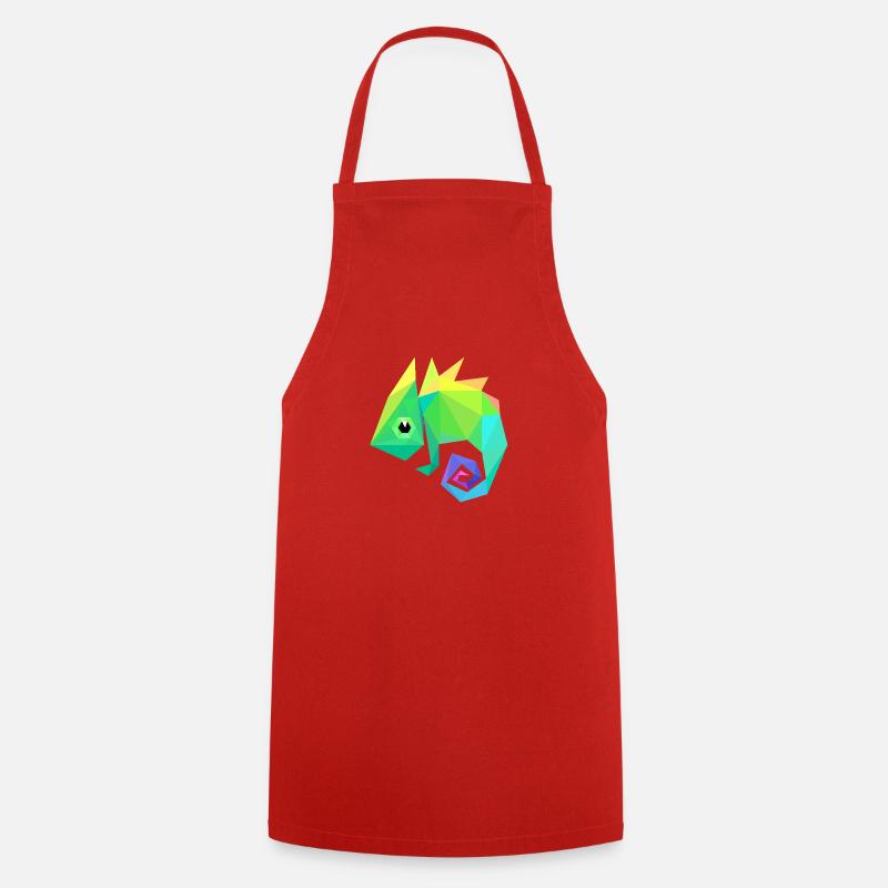 caméléon - Tablier de cuisine - rouge