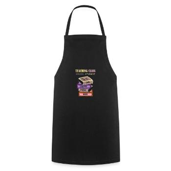 TEACHING CLASS - Cooking Apron - black - Front - AI Model Male 185 dark (185cm)