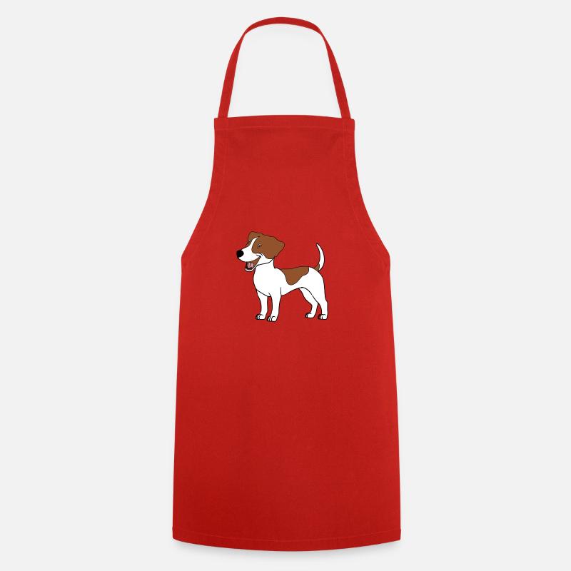 JACK RUSSELL - Cooking Apron - red