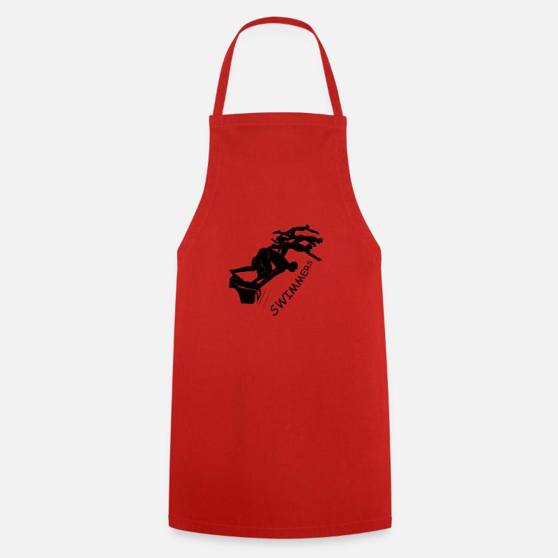 Swimmer - Cooking Apron - red
