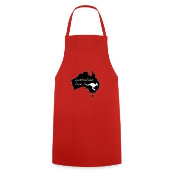 Australian Love Kangaroo - Tablier de cuisine - rouge - Devant - AI Model Male 185 dark (185cm)