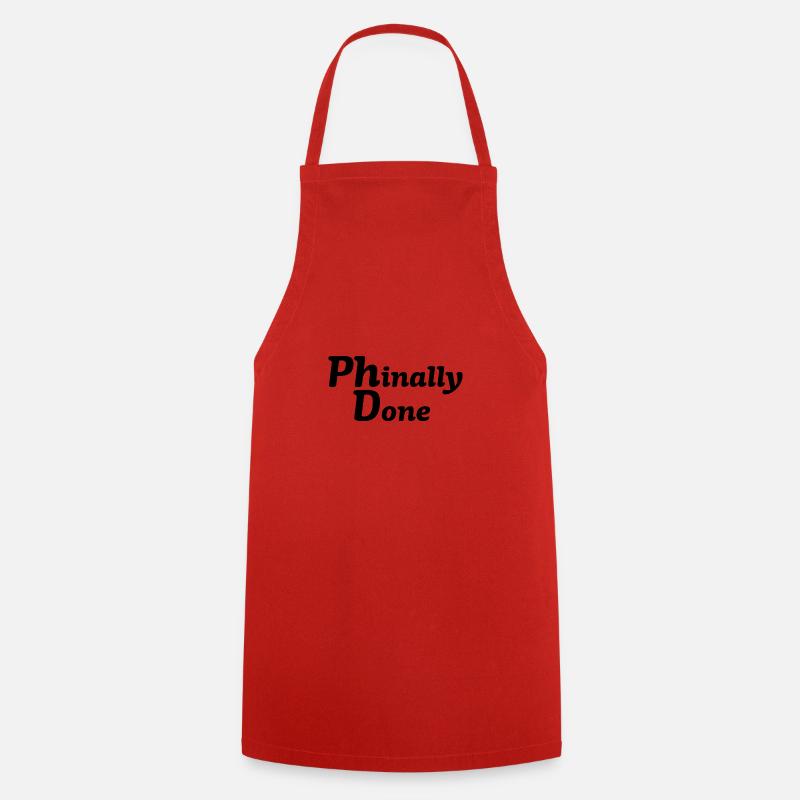 Doctorat Phd Degree - Tablier de cuisine - rouge