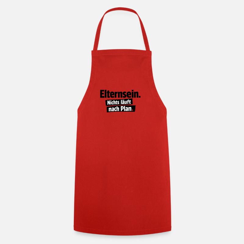 Rien ne se passe comme prévu - Tablier de cuisine - rouge