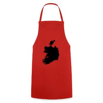 ireland outlined - Cooking Apron - red - Front - AI Model Male 185 dark (185cm)