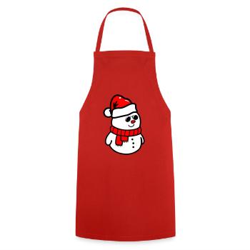 schneemann sonnenbrille - Kochschürze - Rot - Vorne - AI Model Male 185 dark (185cm)