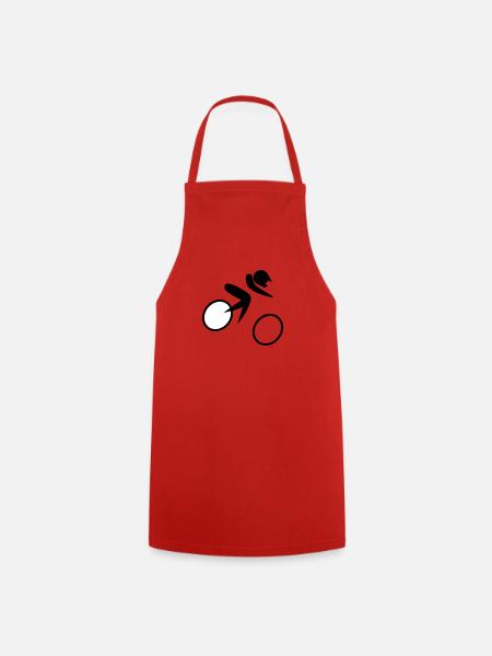 Gelände Fahrradrennen - Kochschürze - Rot