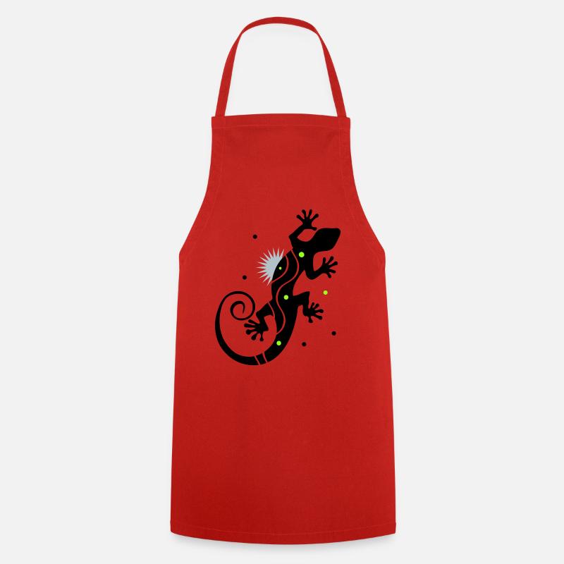 gecko - Tablier de cuisine - rouge