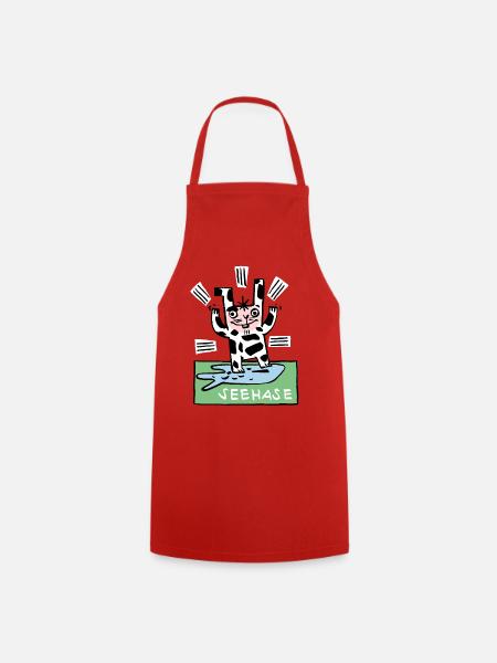 Seehase - Kochschürze - Rot