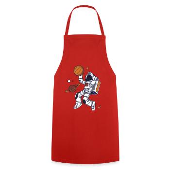 Astronaut Dunk Planet - Kochschürze - Rot - Vorne - AI Model Male 185 dark (185cm)