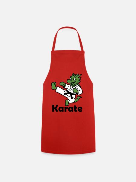 Karate Drache - Kochschürze - Rot