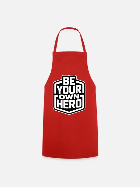 Be Your Own Hero - Cooking Apron - red