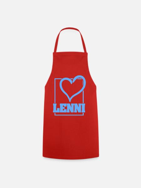 LENNI Herz Logo Shirt - Kochschürze - Rot