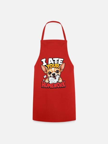Chihuahua - Kochschürze - Rot