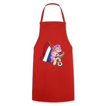 Licorne du parti néerlandais - Tablier de cuisine - rouge - Devant - AI Model Male 185 dark (185cm)