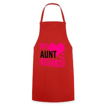 Meine Tante liebt mich - Lustiges Kinder T-Shirt - Kochschürze - Rot - Vorne - AI Model Male 185 dark (185cm)