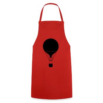 Ballon - Kochschürze - Rot - Vorne - AI Model Male 185 dark (185cm)