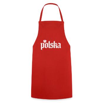 Polska Polen Polnisch Adler Geschenk - Kochschürze - Rot - Vorne - AI Model Male 185 dark (185cm)
