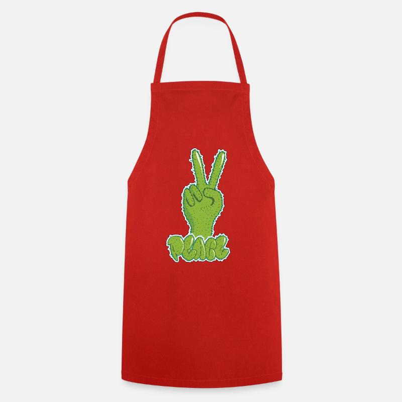 Graffiti Peace - Cooking Apron - red