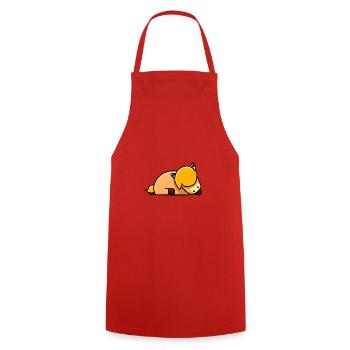 Joli cheval dort - Tablier de cuisine - rouge - Devant - AI Model Male 185 dark (185cm)