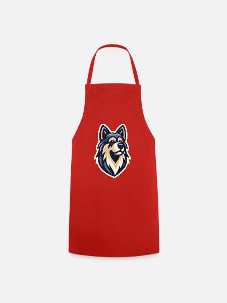 Nachtwolf-Jäger - Kochschürze - Rot