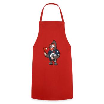 Gorille suisse - Tablier de cuisine - rouge - Devant - AI Model Male 185 dark (185cm)