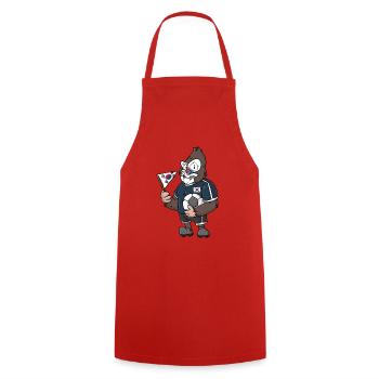 Gorille sud-coréen - Tablier de cuisine - rouge - Devant - AI Model Male 185 dark (185cm)