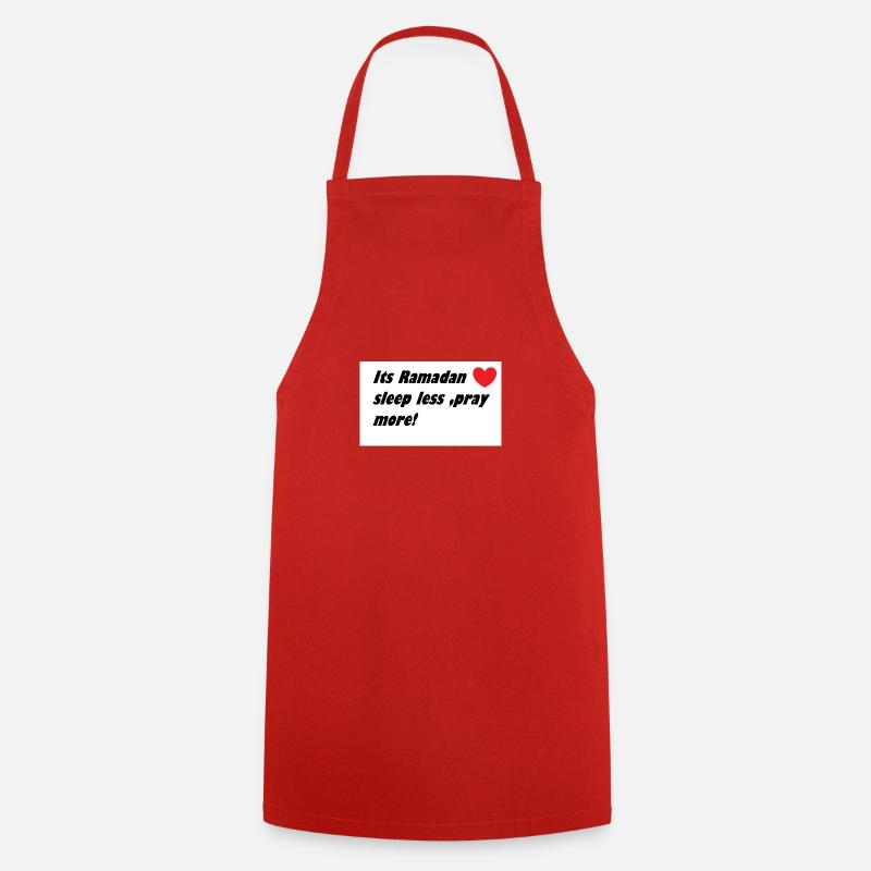 ramadan customized items - Cooking Apron - red