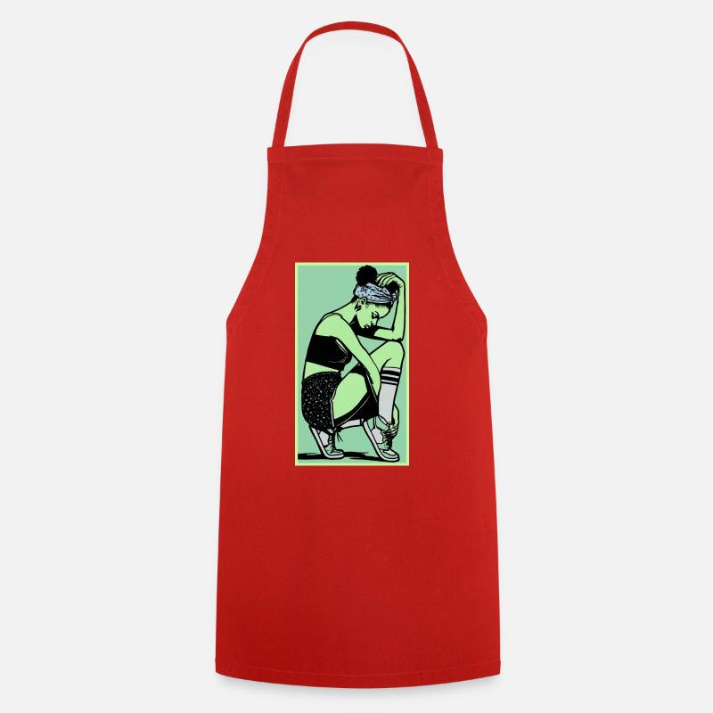 Danseuse #5 - Tablier de cuisine - rouge