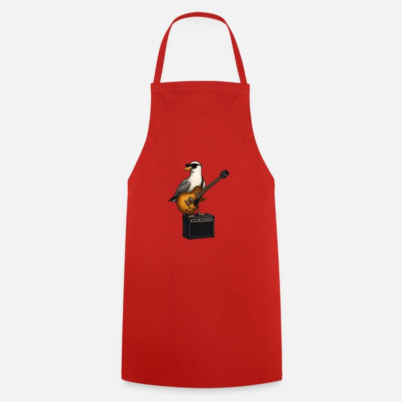 BBB Seagull Busker 1 - Cooking Apron - red