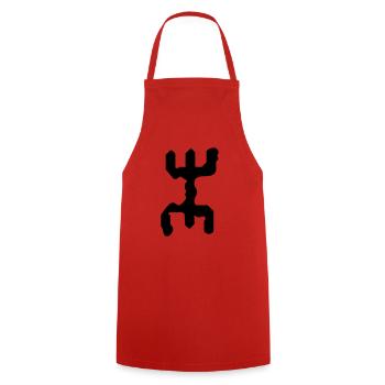 kabyle - Tablier de cuisine - rouge - Devant - AI Model Male 185 dark (185cm)