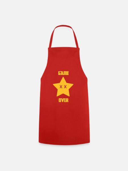 Game Over - Mario Star - Tablier de cuisine - rouge