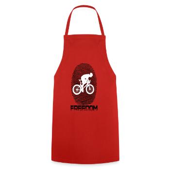 MTB Bike - Kochschürze - Rot - Vorne - AI Model Male 185 dark (185cm)