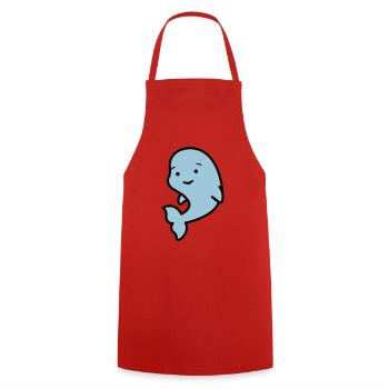 suesser_delfin_02 - Tablier de cuisine - rouge - Devant - AI Model Male 185 dark (185cm)