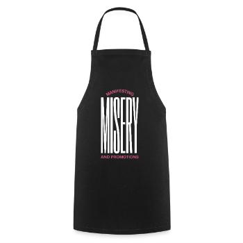 Manifesting Magery - Cooking Apron - black - Front - AI Model Male 185 dark (185cm)