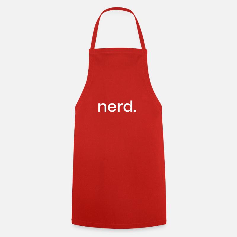 nerd. - Tablier de cuisine - rouge