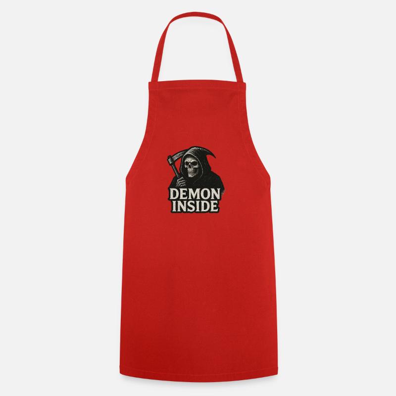 Dämon Innen Grim Reaper - Kochschürze - Rot